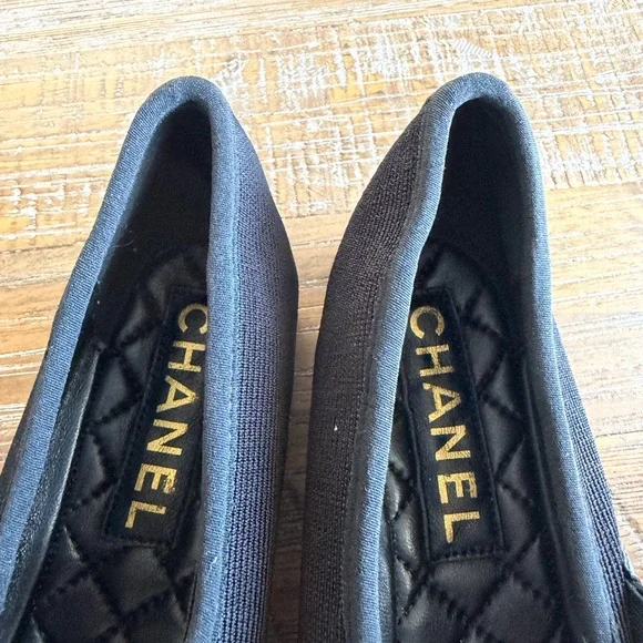 Chanel Black Mary Jane ballet  Flats size 40 - Picture 6 of 8